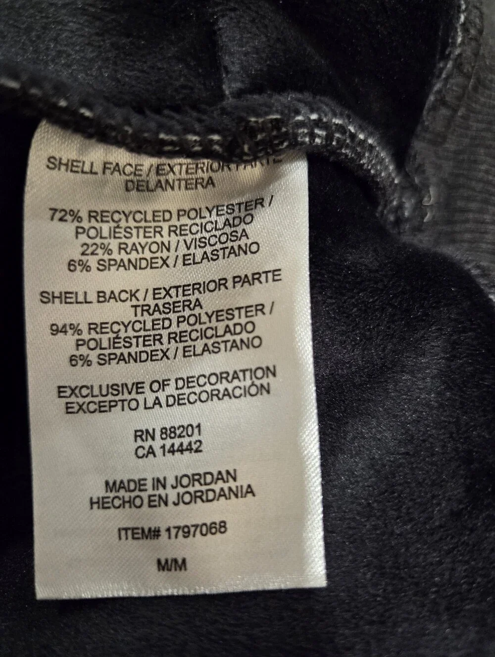 Mondetta Charcoal Gray Zip Jacket